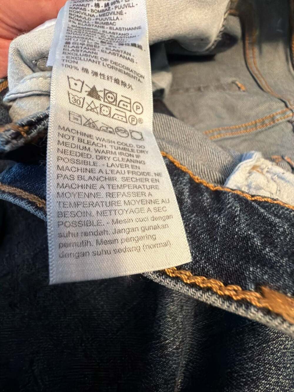 NWT Vintage Levi’s Premium 728 High Rise Wide Leg Jeans 34x32 - Picture 14 of 16